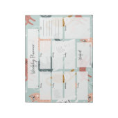 Bloc-note Motif de chat planificateur hebdomadaire (Tourné)