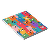 Bloc-note Motif de chats colorés (Incliné)