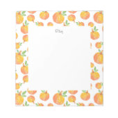 Bloc-note Motif de Citrouille d'aquarelle 3 (Devant)