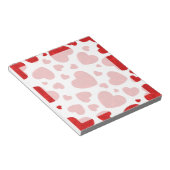 Bloc-note Motif de couleur rouge (Incliné)