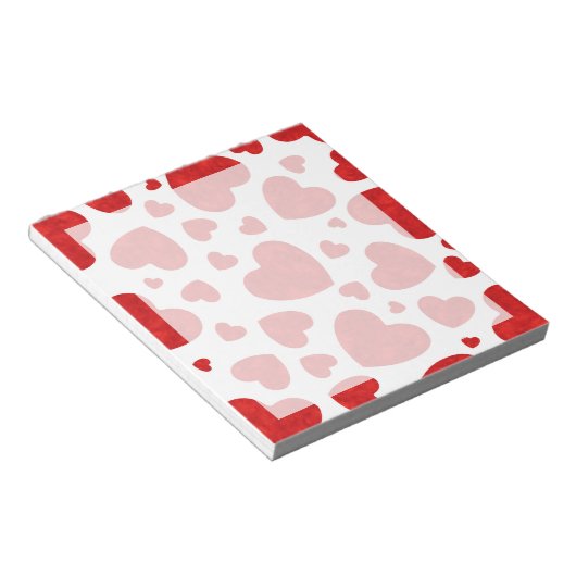 Bloc-note Motif de couleur rouge (Incliné)