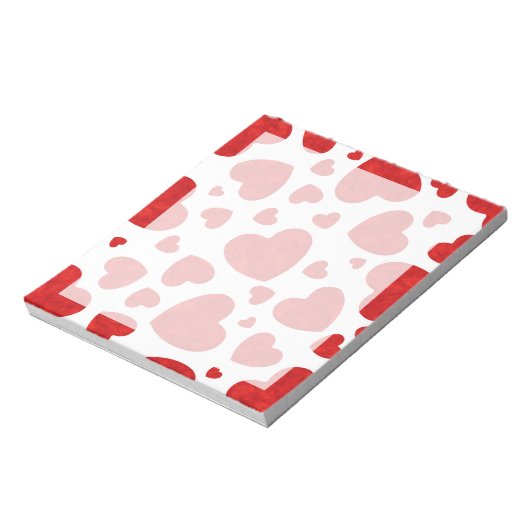 Bloc-note Motif de couleur rouge (Tourné)