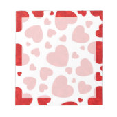 Bloc-note Motif de couleur rouge (Devant)