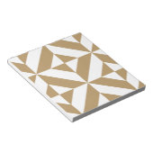 Bloc-note Motif de cube géométrique Brown (Incliné)