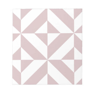 Bloc-note Motif de cube géométrique Mauve