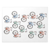 Bloc-note Motif de cycle (Devant)