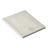 Bloc-note Motif de Damas blanc doux (Incliné)