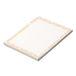 Bloc-note Motif de damassé de couleur de bisque