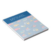 Bloc-note Motif de déplacement de construction mûre (Incliné)