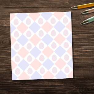 Bloc-note Motif de diamant de Pâques avec des œufs décorés
