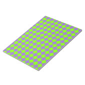 Bloc-note Motif de diamant Purple Green Checker (Incliné)