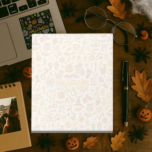 Bloc-note Motif de doodle Halloween mignon