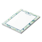 Bloc-note Motif de feuille de verdure botanique Nom personna (Tourné)