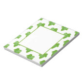 Bloc-note Motif de feuilles d'ivoire (Tourné)