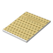 Bloc-note Motif de fleur de beurre jaune doux (Tourné)