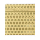 Bloc-note Motif de fleur de beurre jaune doux (Devant)