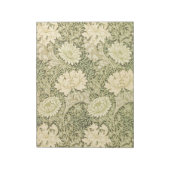 Bloc-note Motif de fleurs de Chrysanthemum (par William Morr (Tourné)