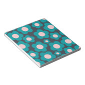 Bloc-note Motif de fleurs hippie rose pâle (Incliné)