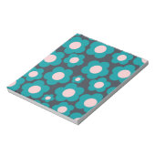 Bloc-note Motif de fleurs hippie rose pâle (Tourné)