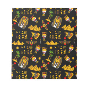 Bloc-note Motif de fond hiéroglyphique égyptien antique