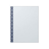 Bloc-note Motif de formes géométriques bleues (Tourné)
