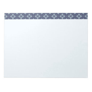 Bloc-note Motif de formes géométriques bleues