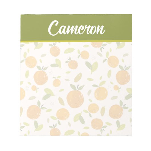 Bloc-note Motif de fruits cuits à la chair (Devant)