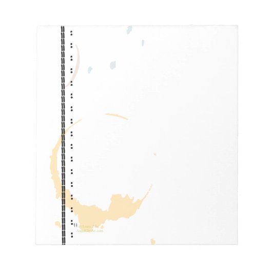 Bloc-note Motif de grunge à tôle de café (Devant)