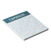 Bloc-note Motif de la scène du Doodle Town (Incliné)