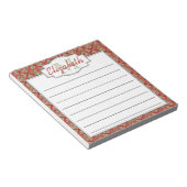 Bloc-note Motif de l'arbre de vie de la Monnaie et du Monogr (Incliné)