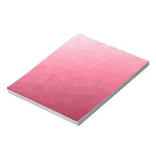 Bloc-note Motif de maillage géométrique rose rose clair