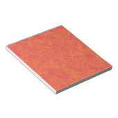 Bloc-note Motif de marbrure orange (Incliné)