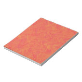 Bloc-note Motif de marbrure orange (Tourné)