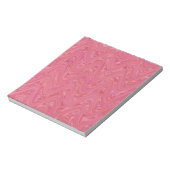Bloc-note Motif de marbrure rose (Tourné)