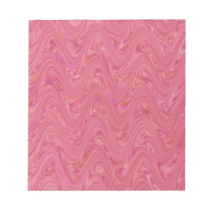 Bloc-note Motif de marbrure rose