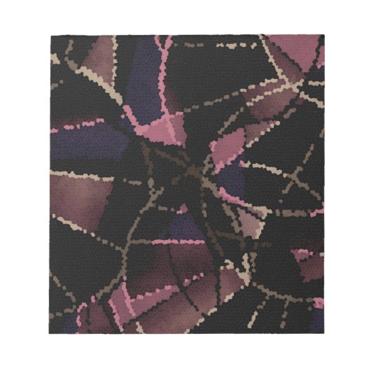 Bloc-note motif de mosaïque Abstrait (Devant)