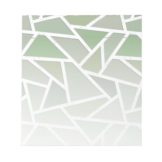 Bloc-note Motif de mosaïque vert olive (Devant)
