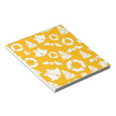 Bloc-note Motif de Noël jaune (Incliné)
