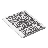 Bloc-note Motif de nom de graffiti personnalisé — Urbain sur (Incliné)