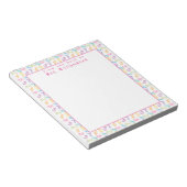 Bloc-note Motif de nombres mignons - du bureau de l'enseigna (Incliné)