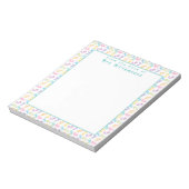 Bloc-note Motif de nombres mignons - Du bureau de l'enseigna (Tourné)