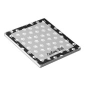 Bloc-note Motif de pattes pour animaux de compagnie (Incliné)