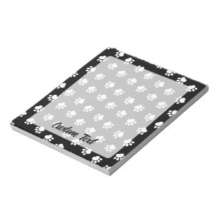 Bloc-note Motif de pattes pour animaux de compagnie