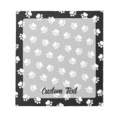 Bloc-note Motif de pattes pour animaux de compagnie (Devant)