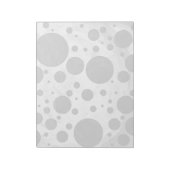 Bloc-note Motif de points Polka gris ardoise (Tourné)