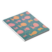 Bloc-note Motif de poissons tropicaux peints (Incliné)