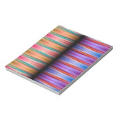 Bloc-note Motif de rayures floues colorées (Tourné)