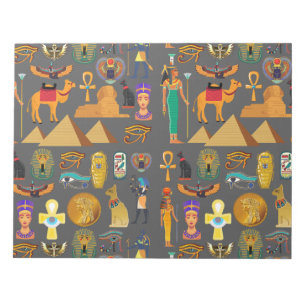 Bloc-note Motif de symbole hiéroglyphique égyptien pharaon