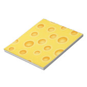 Bloc-note Motif de texture de fromage suisse (Tourné)