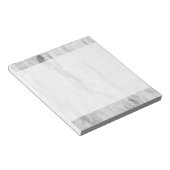 Bloc-note Motif de texture en marbre blanc et gris (Incliné)